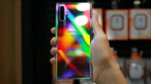 person holding Samsung Galaxy smartphone