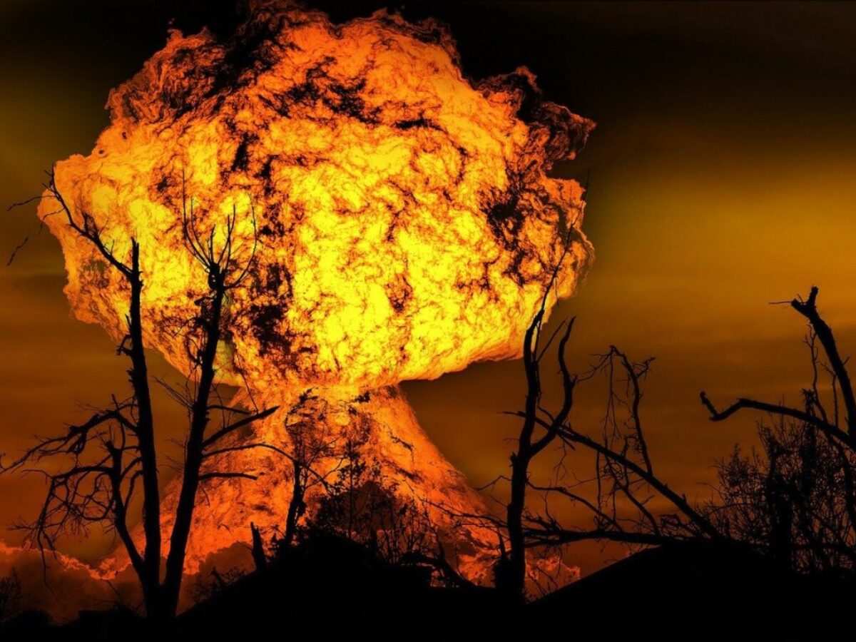 explosion, fire, forest