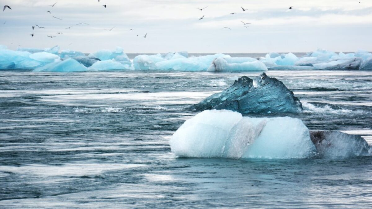 iceberg on water