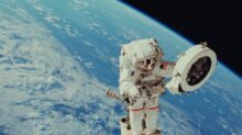 NASA astronaut performs extravehicular activity