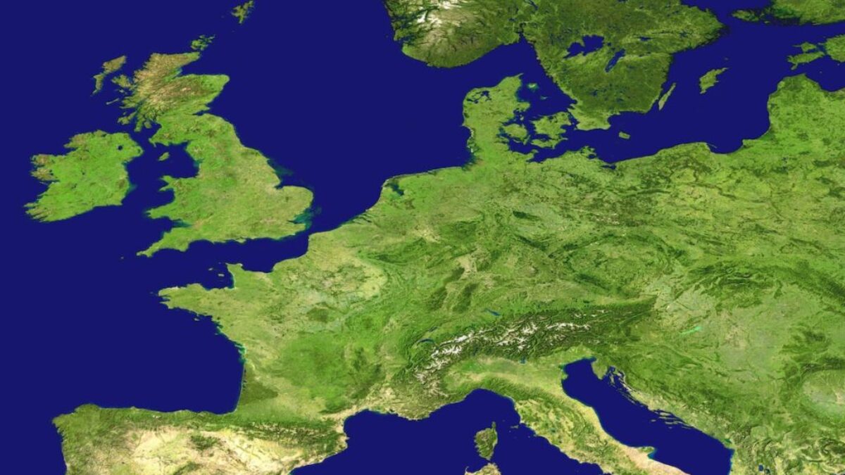 satellite photo of islands