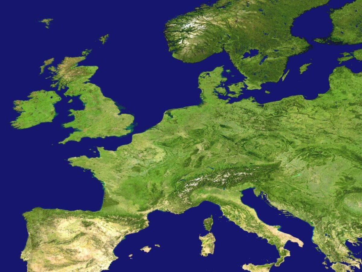 satellite photo of islands