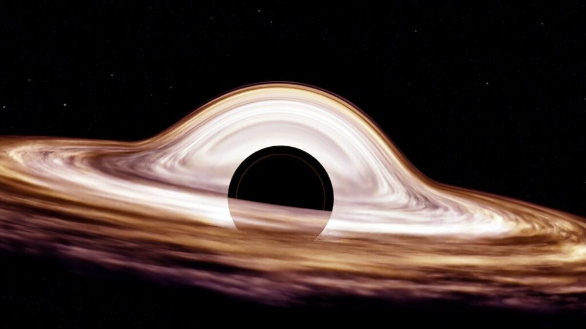 a black hole in the center of a black hole