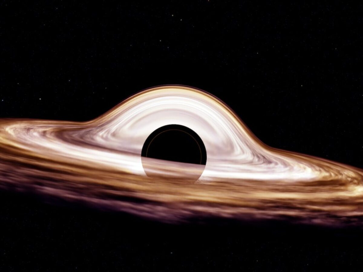 a black hole in the center of a black hole