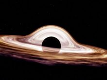 a black hole in the center of a black hole