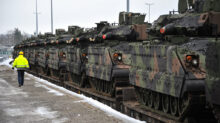 EAS Bradleys arrive in Grafenwoehr