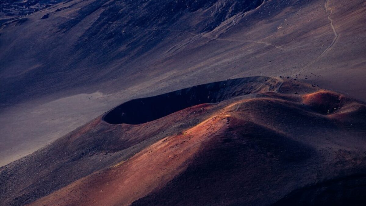 aerial view of mountain