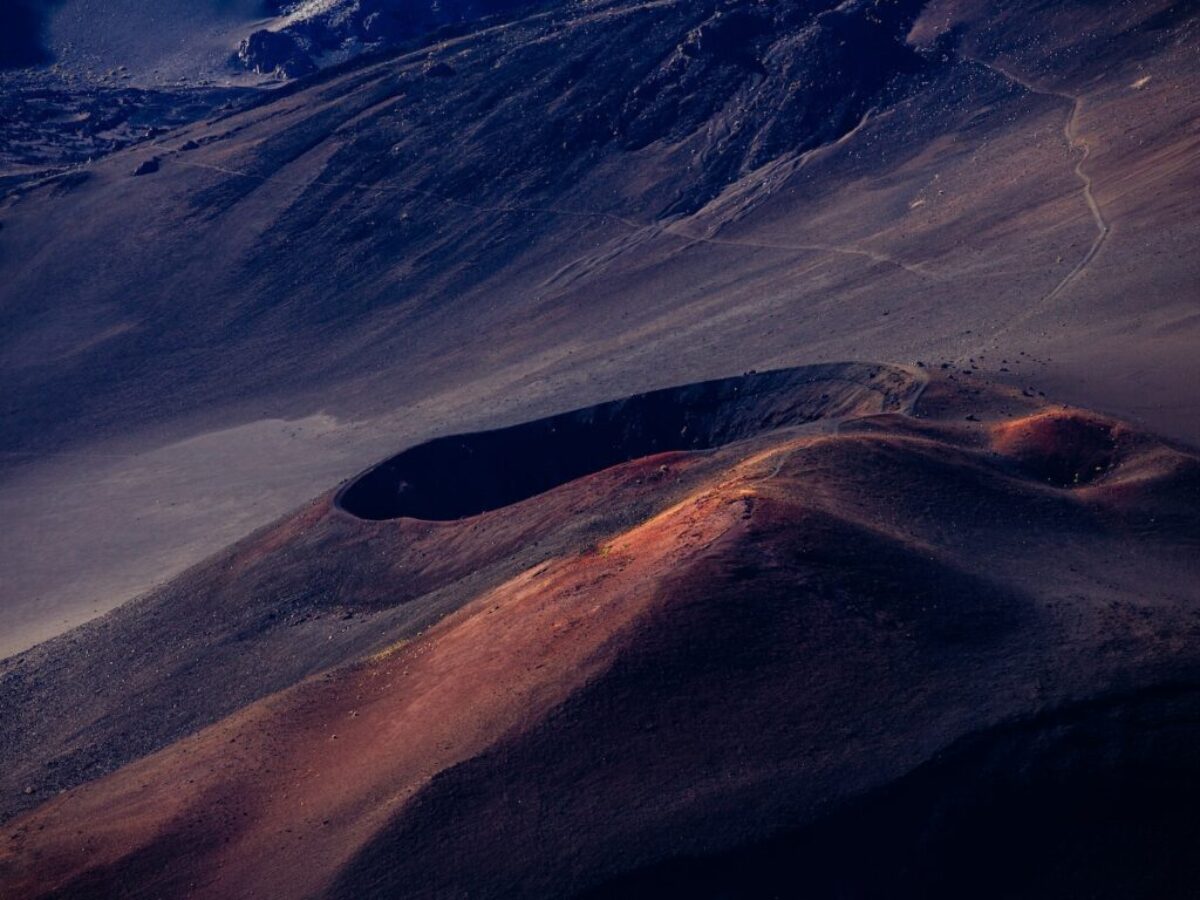 aerial view of mountain
