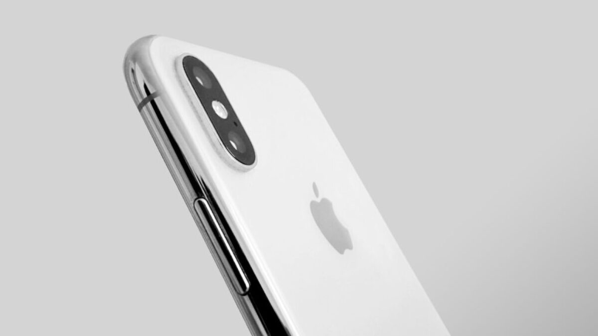 silver iPhone X