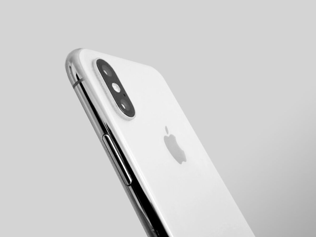 silver iPhone X