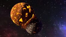 planets, crash, collision