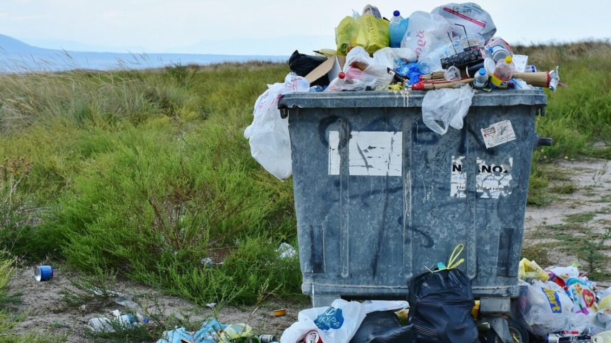 garbage, waste container, waste