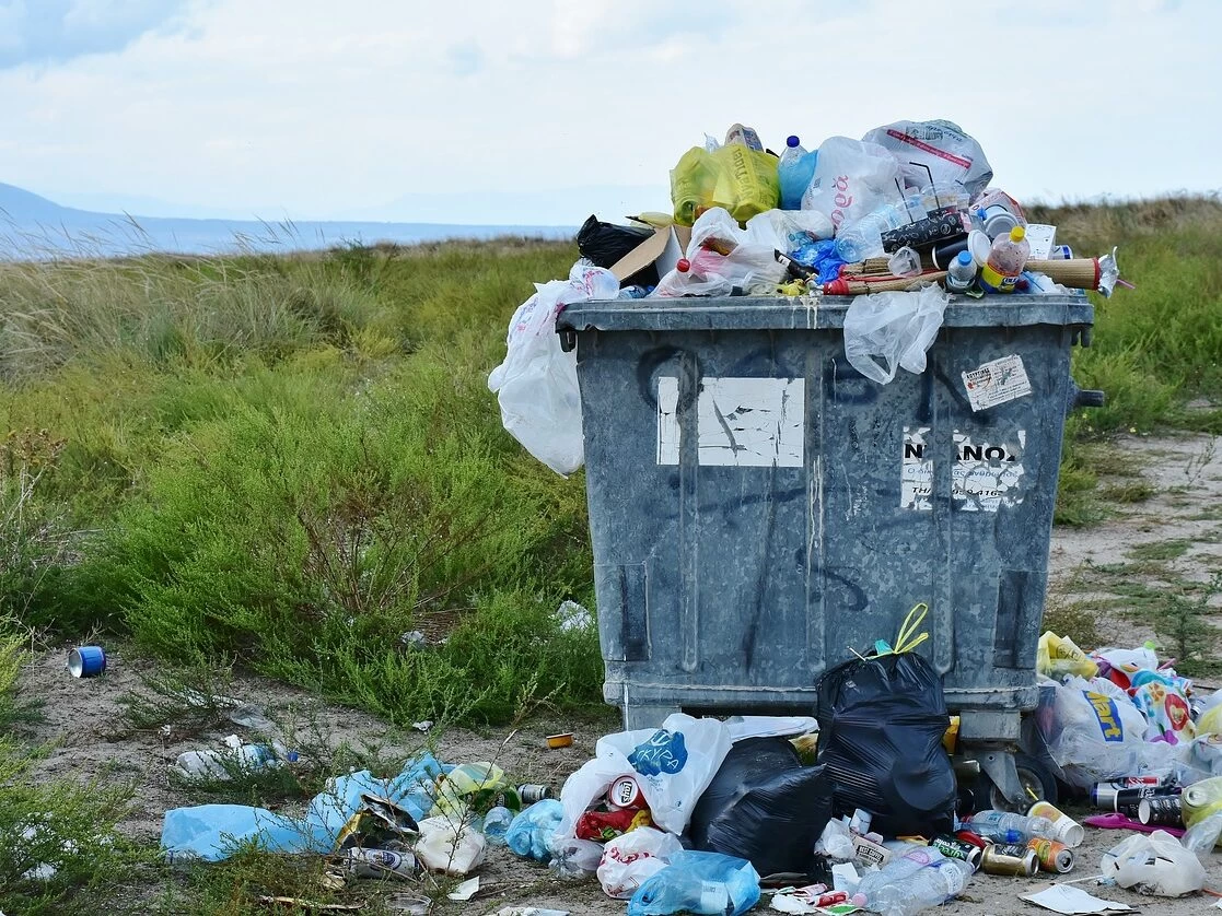 garbage, waste container, waste