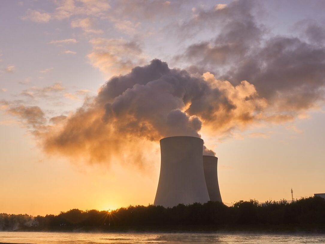 nuclear power plant, rhine, flow