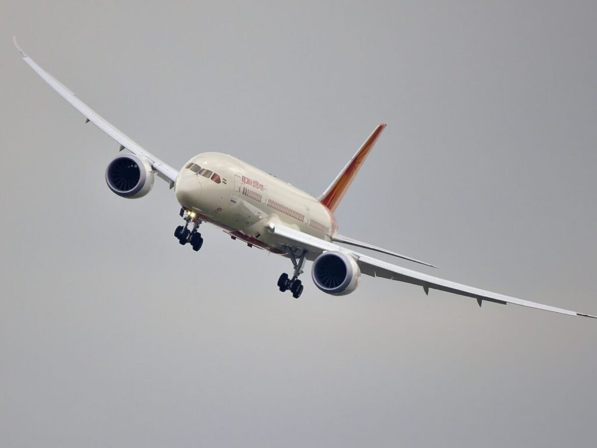white airplane