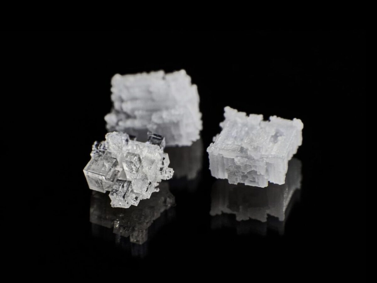 white and gray crystal stone