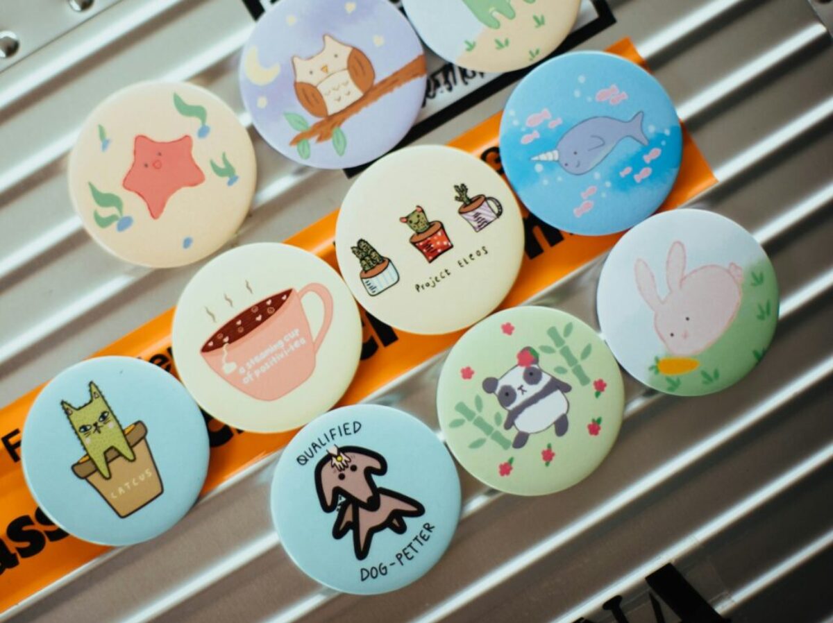 assorted pins
