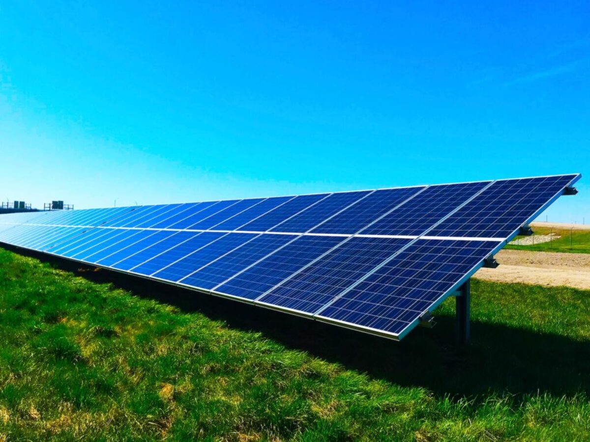 blue solar panel