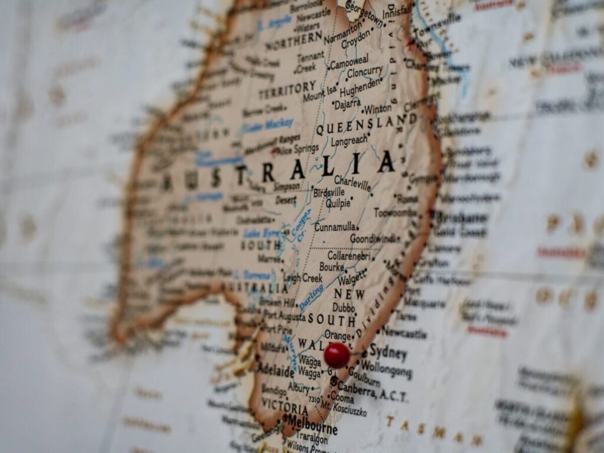 map of Australia