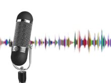 podcast, microphone, wave