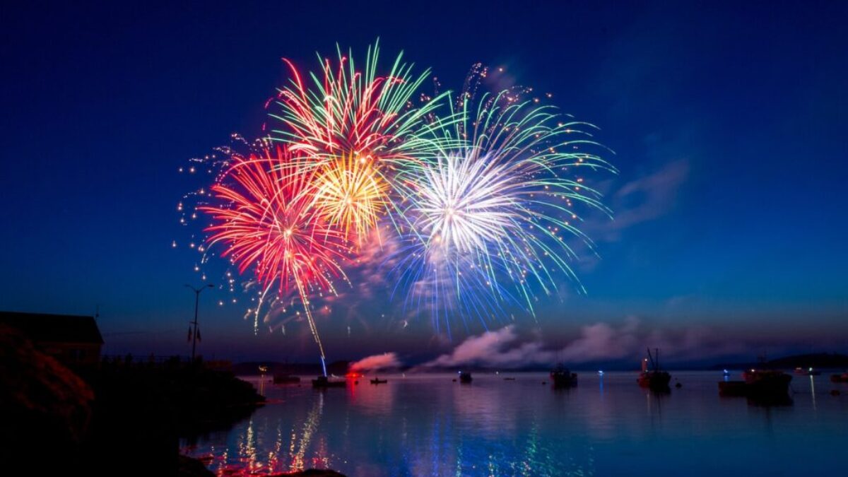 green, red, and white fireworks on sky at nighttime
