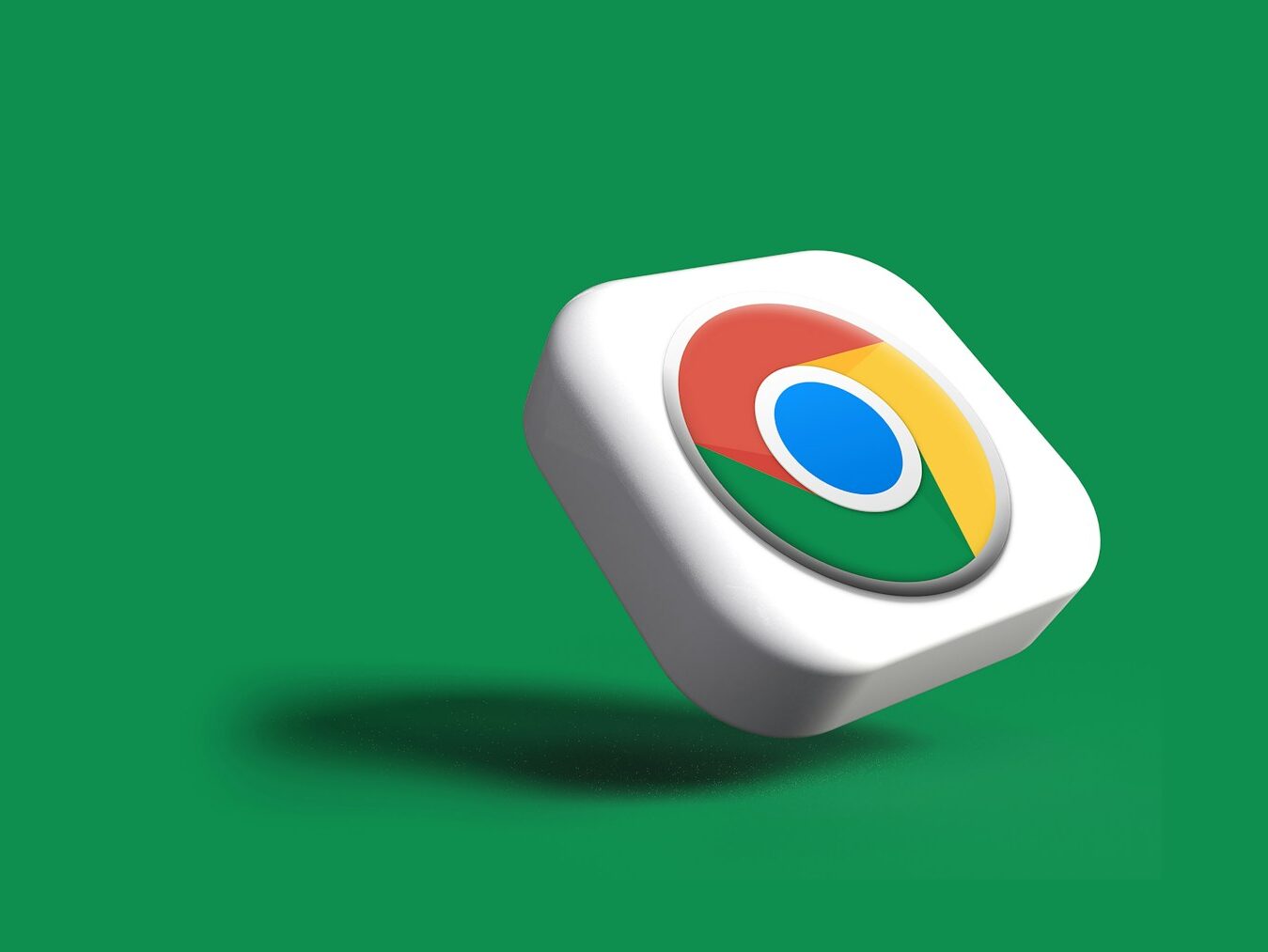 a white google logo on a green background