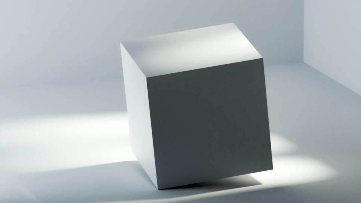 white box on white table