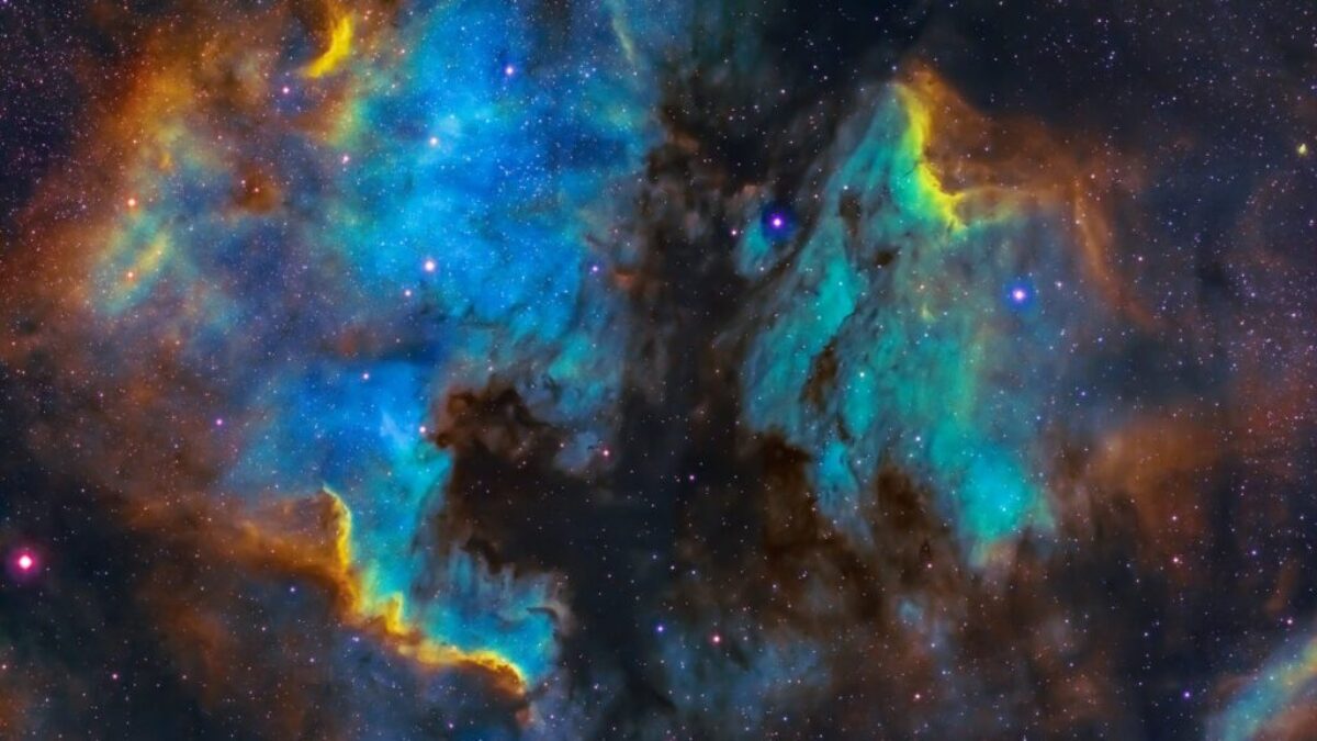 blue and black galaxy digital wallpaper