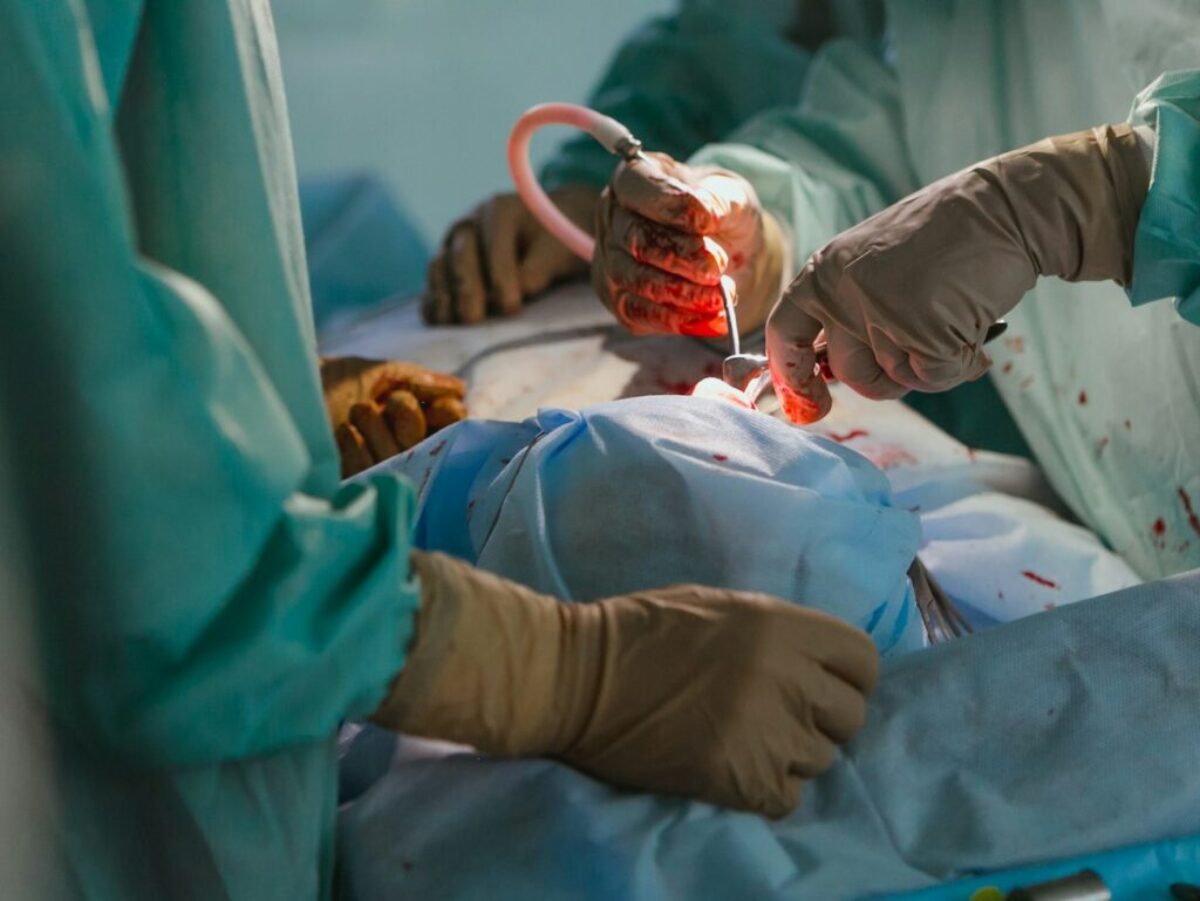 doctor doing operation