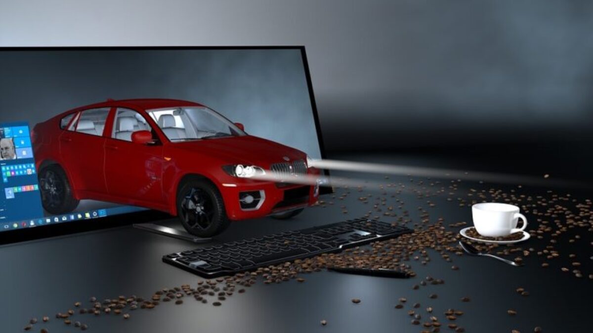 monitor, computer, animation