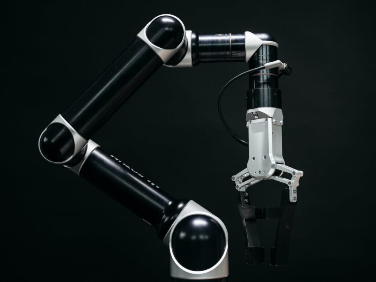 Black and Silver Microphone With Stand
