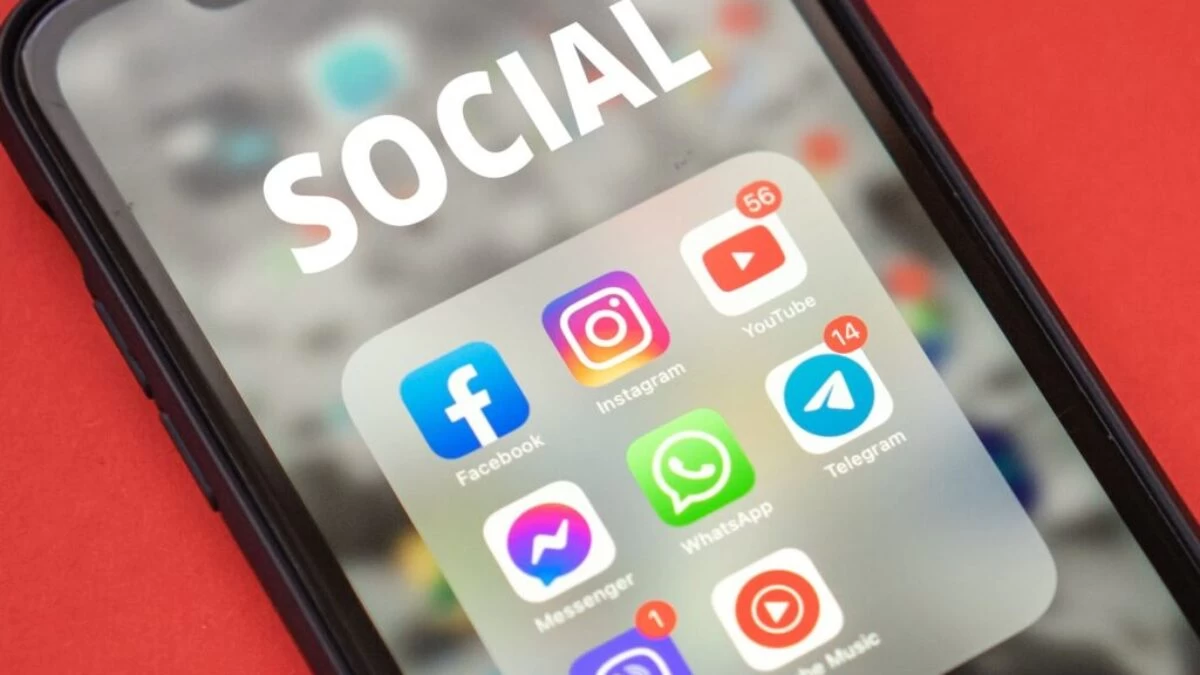 Mobile App Icons on a Smartphone Screen