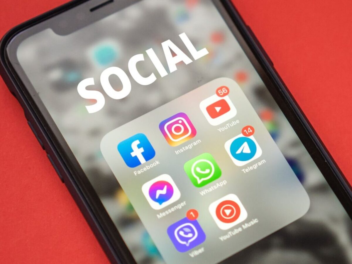 Mobile App Icons on a Smartphone Screen