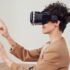 Woman Using Virtual Reality Goggles