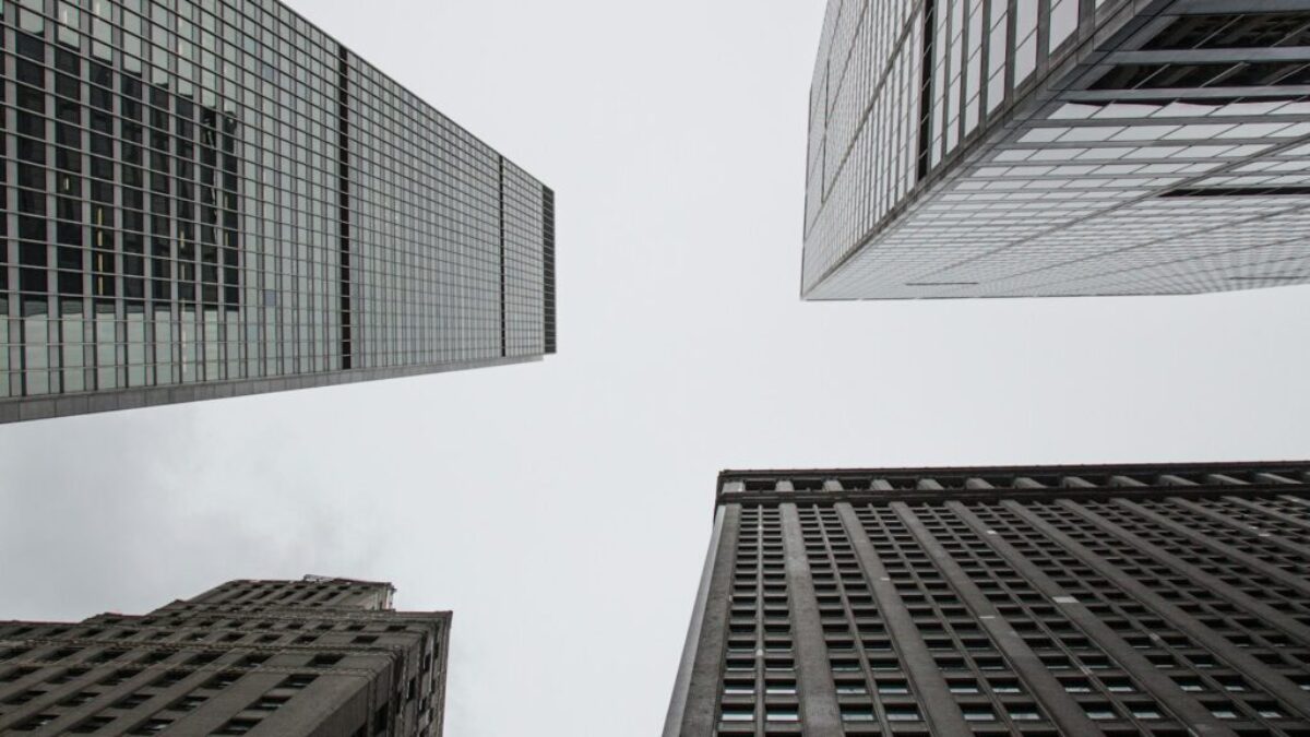 low angle photography of high rise buildings