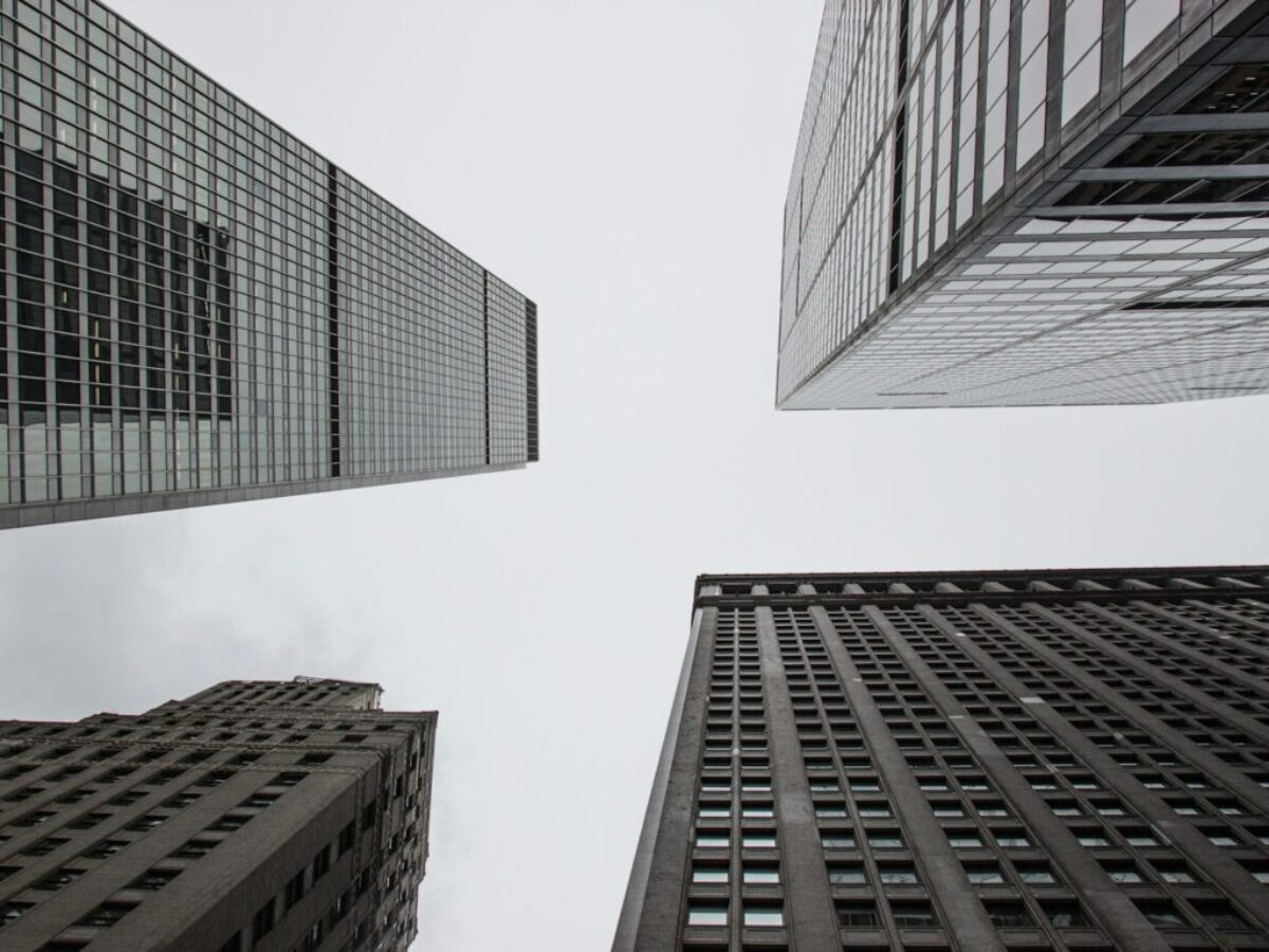 low angle photography of high rise buildings