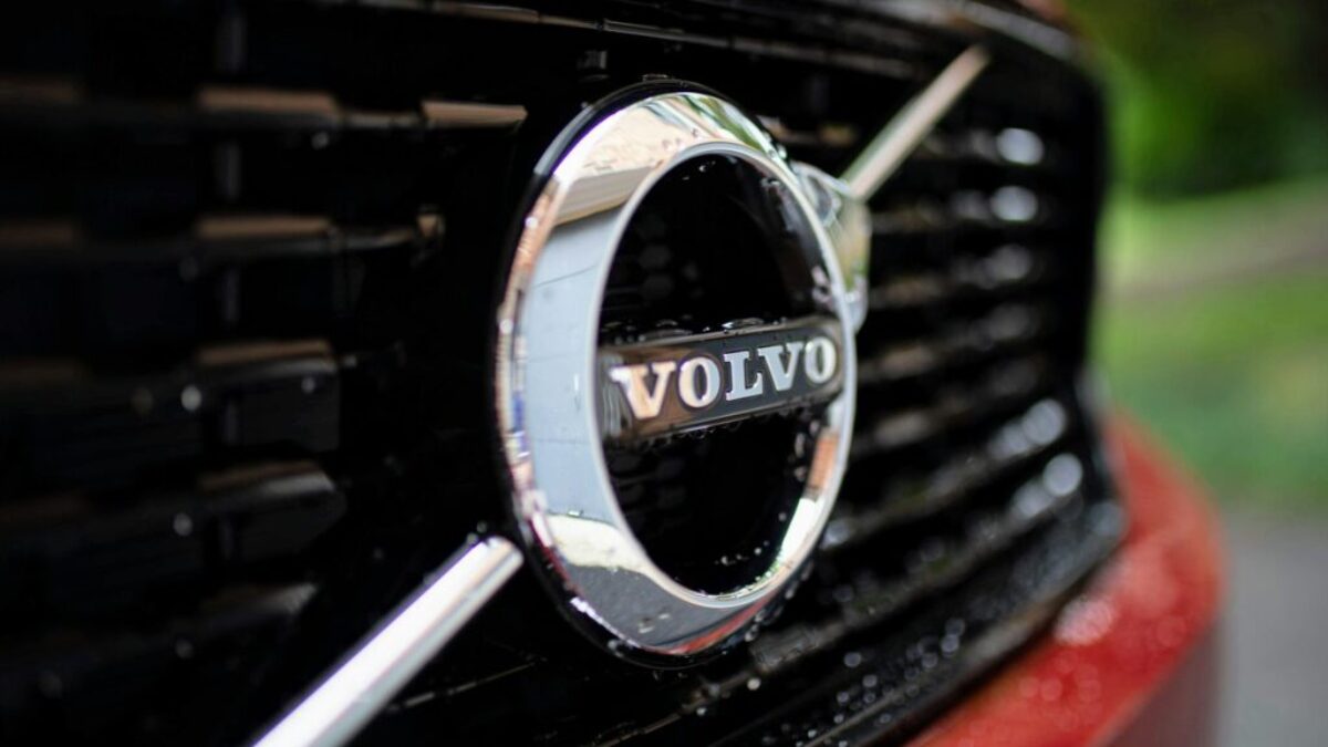 chrome Volvo emblem