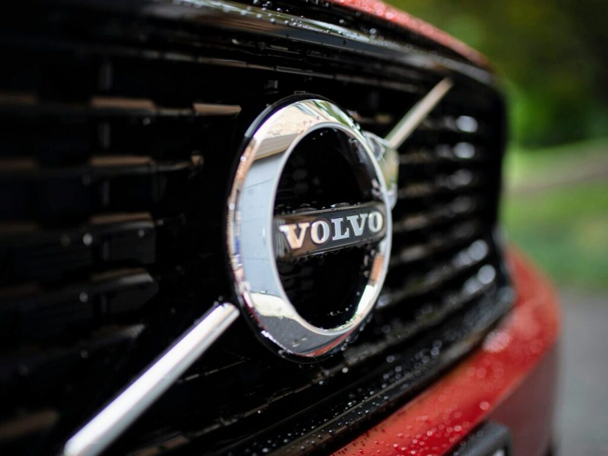 chrome Volvo emblem