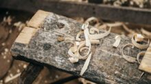 selective photography sawdust on plank