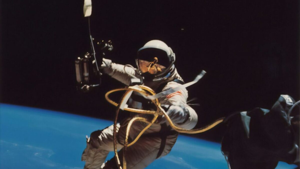 astronaut floating