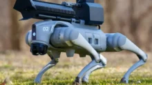 Throwflame představuje robotického psa Thermonator – s připojeným plamenometem. Stojí v přepočtu přes 200 tisíc korun