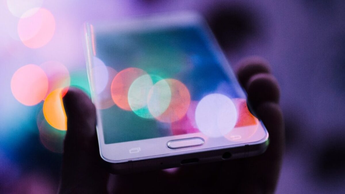 person holding smartphone