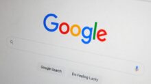 Google Search Engine on Screen