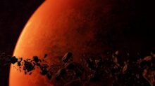 planet, asteroids, space