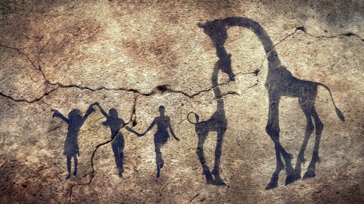 cave painting, wall, stone