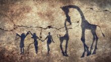 cave painting, wall, stone