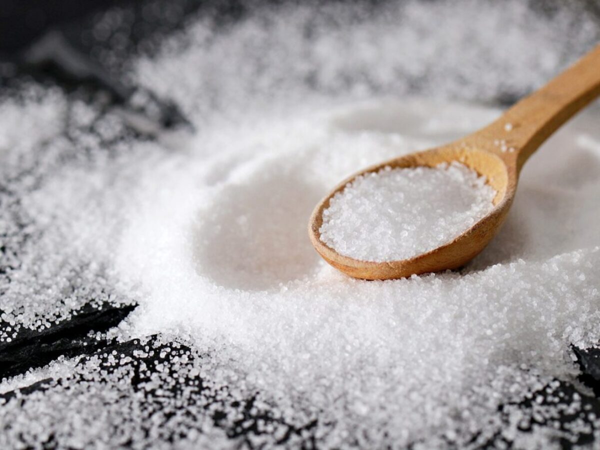 salt, sea salt, spoon