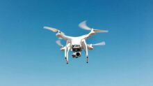 white quadcopter