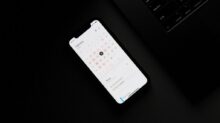 black Android smartphone