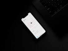 black Android smartphone